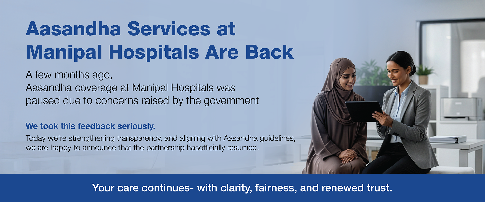 Aasandha Services At Manipal Hospitals Global